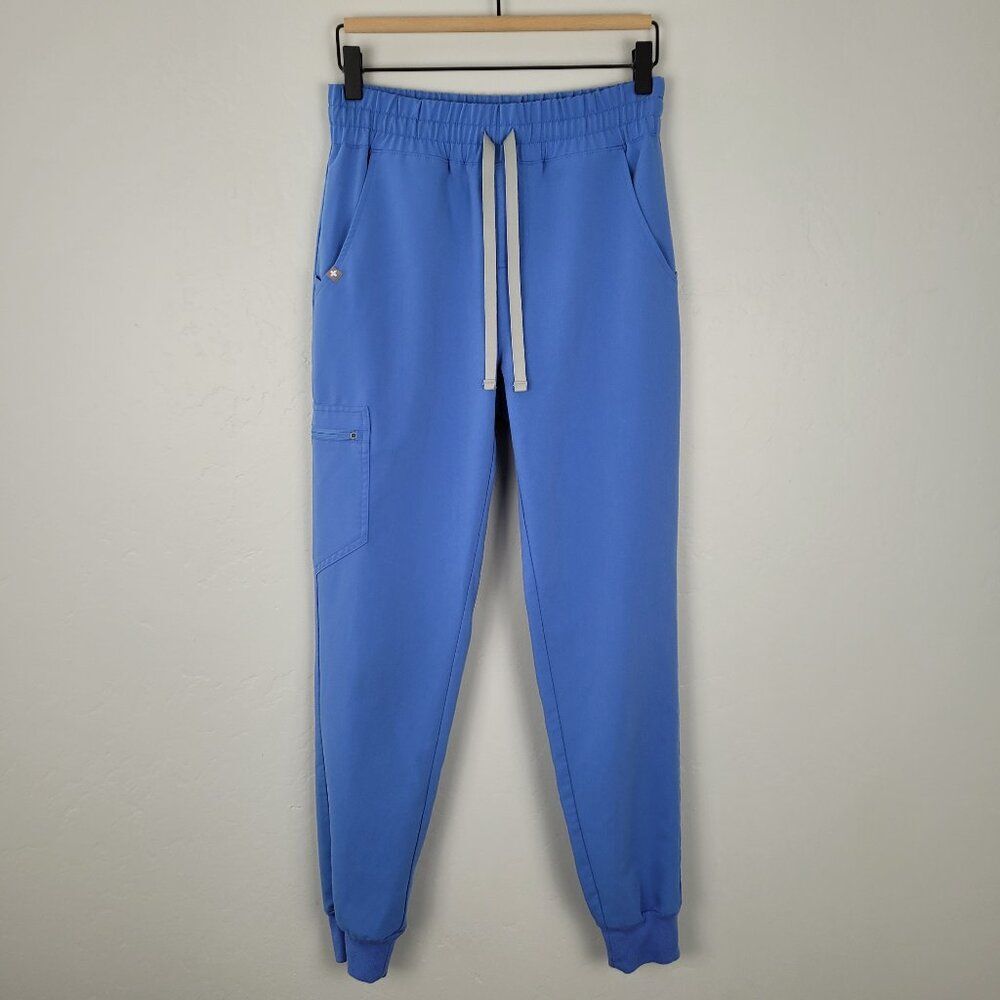 Figs High Waisted Zamora Jogger Scrub Pants Blue PO 1928 Women's Size XS